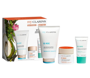 Clarins my Clarins Hydration  Re-Boost RE-BOOST Cream 50 ml + RE-MOVE Cleansing Gel 125 ml + Sleep Mask 15 ml ZESTAW