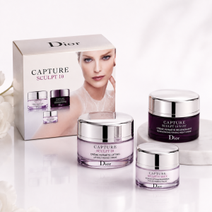 DIOR Capture Sculpt 10 Zestaw Liftingujący do Twarzy i Oczu – Krem Dzień 50 ml + Noc 50 ml + Pod Oczy 15 ml